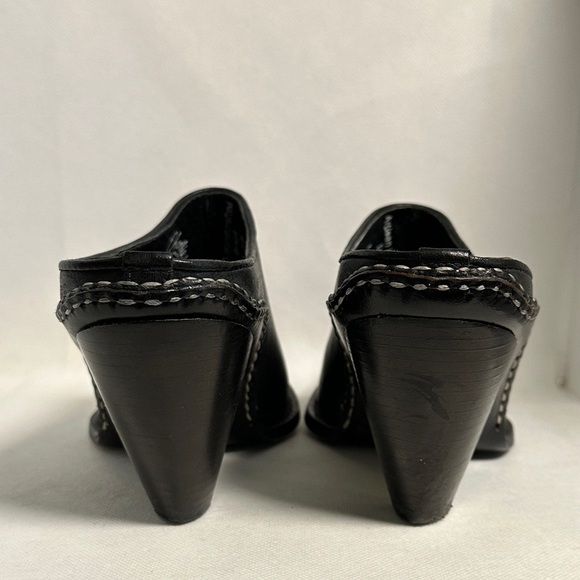 Charlie 1 Horse Black Leather Western Mules – Women’s Size 6 - EUC - Picture 9 of 13